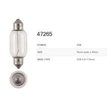 Narva 12V Festoon Globes Box of 10 - Various sizes
